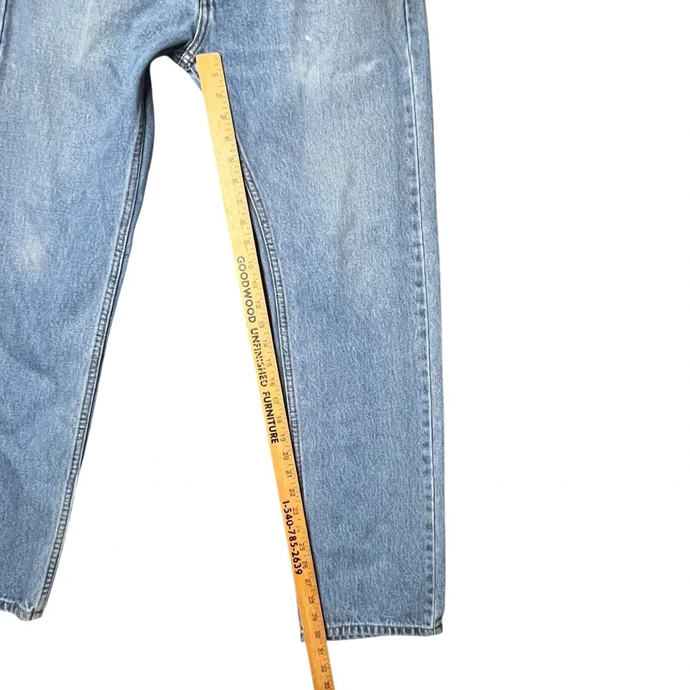 Mens Levi's 505 Straight Fit Jeans Light‎ Wash VTG Denim 33x32 Fit 33x30 Grunge